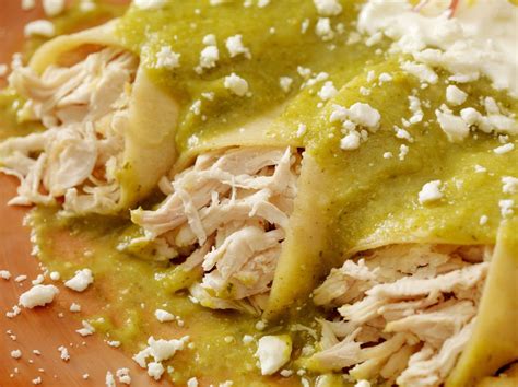 Rotisserie Chicken Enchiladas With Salsa Verde Recipe