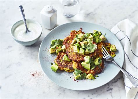 Sweetcorn Fritters with Avocado / The Body Coach