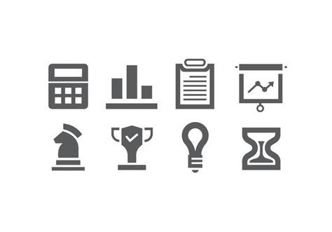 Set of business icons 138871 Vector Art at Vecteezy