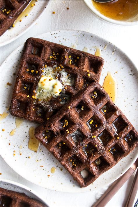 Gluten Free Dark Chocolate Waffles - The Original Dish