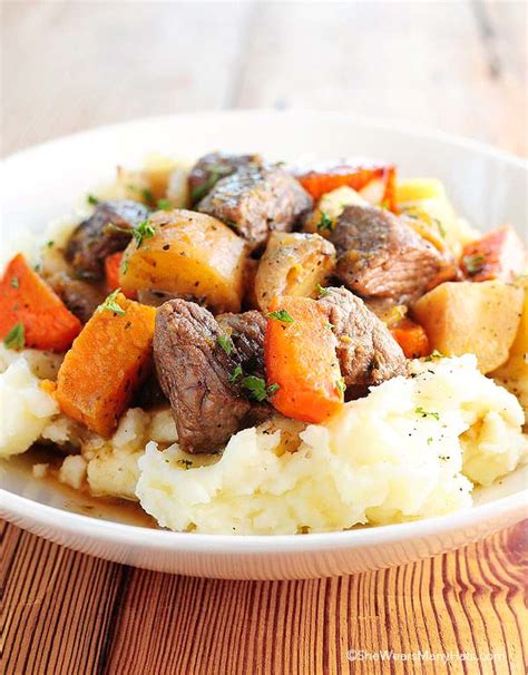 Beef Stew with Roasted Winter Vegetables Recipe | She Wears Many Hats