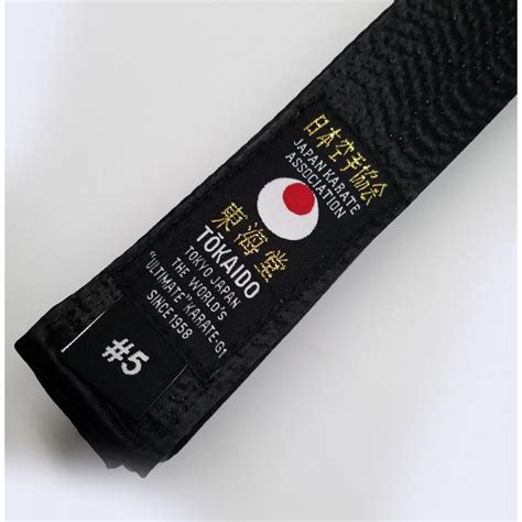 Tokaido Karate Black Satin Belt, JKA - 1.75" – Seka-Sports - Martial Arts Distributor