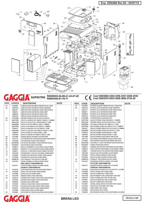 Gaggia Brera/diagrams and manuals - Whole Latte Love Support Library