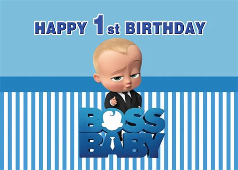 SJOLOON-Baby-Birthday-Photography-Backdrop-Little-Men-Boss-Baby-Show ...