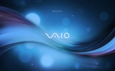 Fonds d'écran Sony Vaio logo, bleu abstrait 1920x1200 HD image