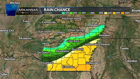 Arkansas Storm Team Forecast: Small rain chance in Central AR today ...