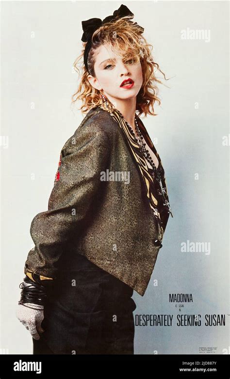 MADONNA POSTER, DESPERATELY SEEKING SUSAN, 1985 Stock Photo - Alamy