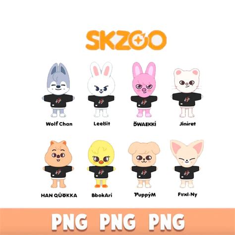 Stray Kids Skzoo Characters PNG, Felix Stray Kids, Stray Kids Member, Stray Kids PNG, Stray Kids ...