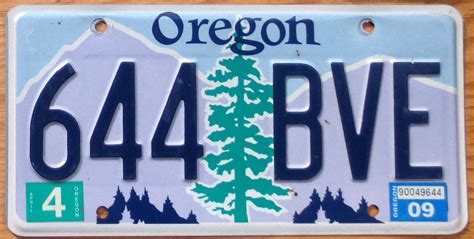 2009 Oregon vg+ | Automobile License Plate Store: Collectible License ...