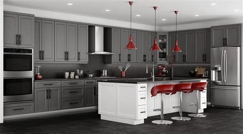 Stone Grey Shaker Kitchen Cabinets | RTA Cabinet Store