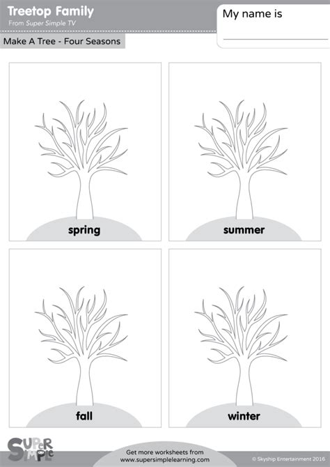 Treetop Family - Make A Tree - Four Seasons - Super Simple