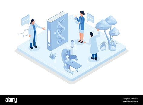 Conceptual template with microscope, Petri dishes, lab equipment. Scene ...