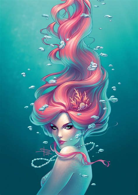 Sirens A3 Print from Sabine Rich's shop | Mermaid art, Mermaid drawings, Fantasy art