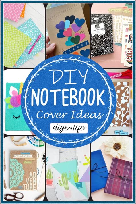 10 DIY Notebook Cover Ideas For Stylizing Your Books - DIYS