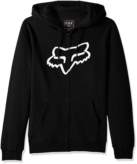 Men's Standard Fit Legacy Logo Zip Hooded Sweatshirt - Black ...