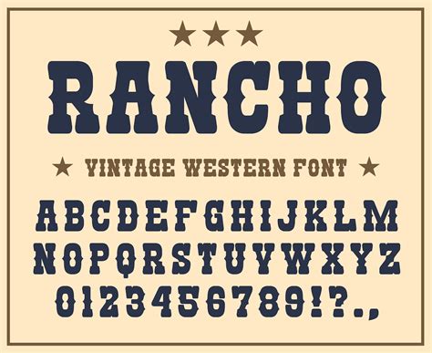 Western Font Wild West Font Old West Font Western Font Styles Cowboy ...