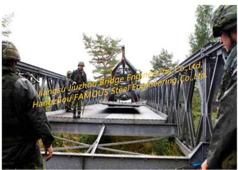 Lightweight Army Military Bailey Bridge Temporary Or Permanent Steel ...