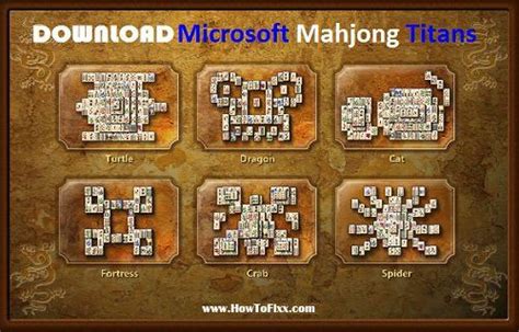 Download Microsoft Mahjong Titans Game for Windows XP, 7, 8, 10 PC - HowToFixx | Mahjong ...