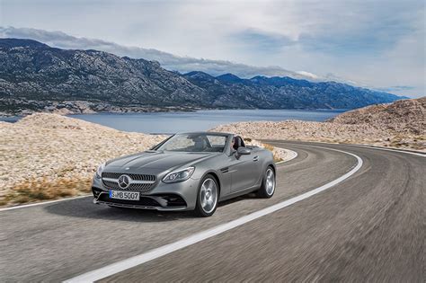 mercedes-benz relaunches SLC convertible with radical new facelift