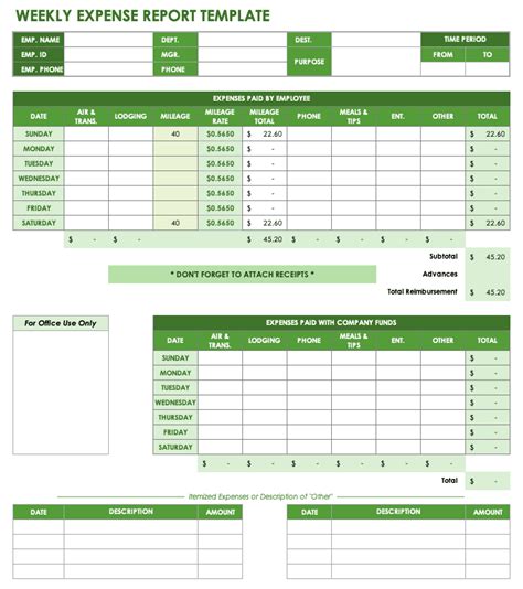 Monthly Expense Report Template Excel (3) - TEMPLATES EXAMPLE ...