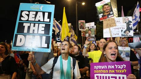 Israel-Gaza live updates: Thousands gather for new protest in Tel Aviv