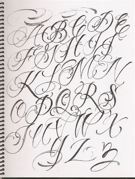 Cursive letters fonts tattoos - kittydolf