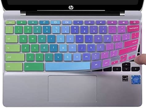 Colorful Keyboard Cover for HP 11.6 inch Chromebook, HP Chromebook x360 ...