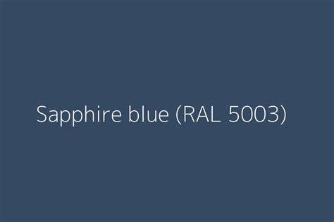 Sapphire blue (RAL 5003) Color HEX code