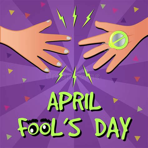 April Fool S Day Poster All Fool S Day Poster Prank Toy Hand Electric ...