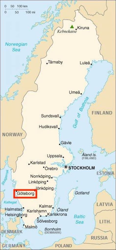 Gothenburg Sweden map - Sweden gothenburg map (Northern Europe - Europe)