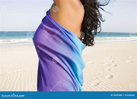 Girl On Beautiful Beach. Royalty Free Stock Image - Image: 4949446