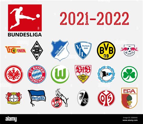 Logos of all teams of the German Bundesliga Stock Vector Image & Art - Alamy