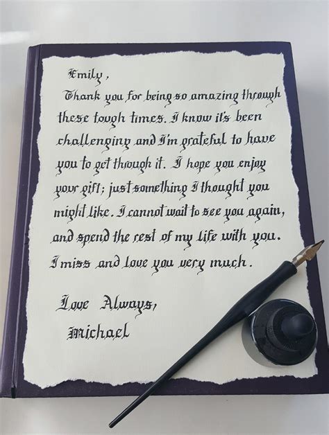 Handwritten Old English Love Letter Handwritten Gothic Letter - Etsy