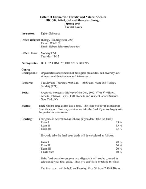 BIOL 3120, General Microbiology, Syllabus