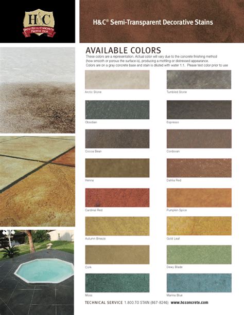 Sherwin Williams Concrete Stain Color Chart | Home Decor Ideas