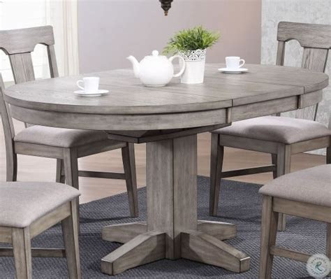 Graystone Burnished Gray Round Dining Table from ECI Furniture ...