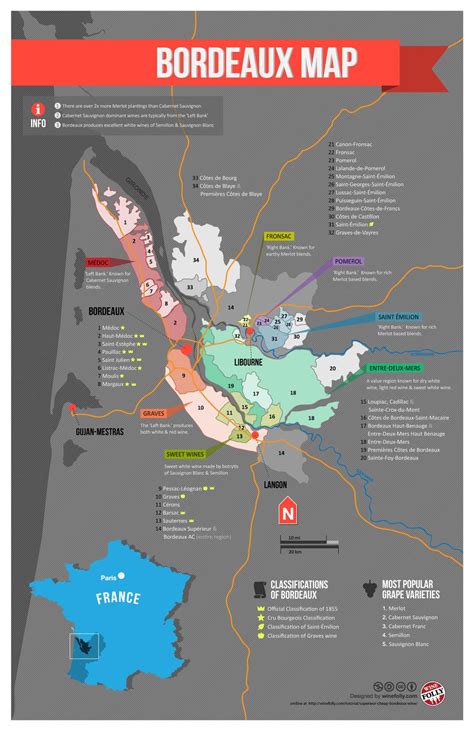 Bordeaux Map | Bordeaux wine map, Wine map, Bordeaux wine