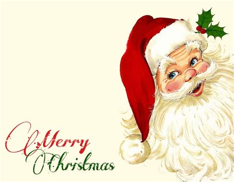 Christmas email stationery (stationary): Santa Says Merry Christmas