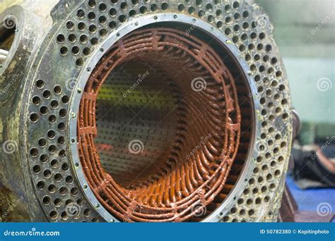 Stator Of The Electric Motor, Isolated On White Background Royalty-Free ...