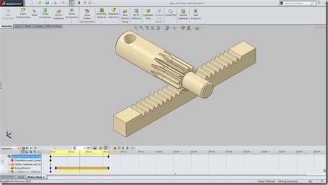 3D Solid Modelling Videos: Rack and Pinion with Animation (Video Tutorial) SolidWorks 2014