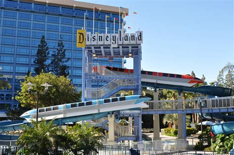 Disneyland Hotel Monorail Slide and Splash Pad - Simple Sojourns - Simple Sojourns