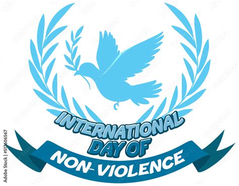 International day of non violence poster Stock Vector | Adobe Stock