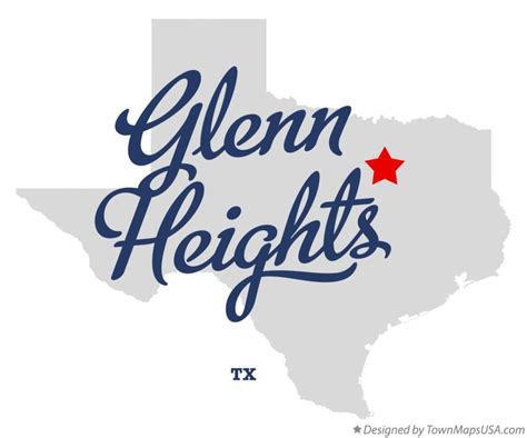 Map of Glenn Heights, TX, Texas