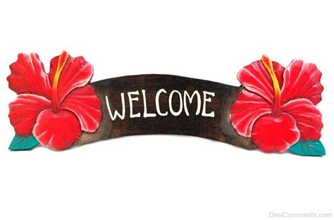 Welcome Sign Flowers Svg