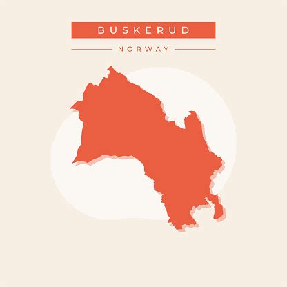 Vector Illustration Vector Of Buskerud Map Norway Stock Illustration ...