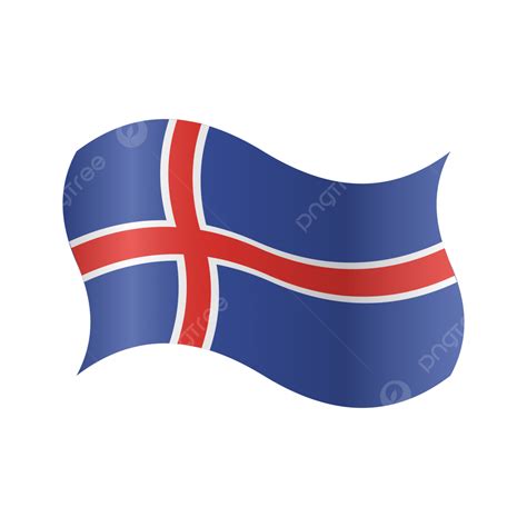 Iceland Flag, Iceland, Flag, Iceland Flag Shinning PNG and Vector with ...