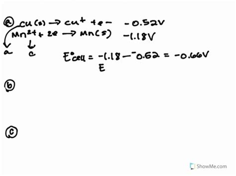 SOLVED:Calculate E cell ^∘ for each balanced redox reaction and determine if the reaction is ...