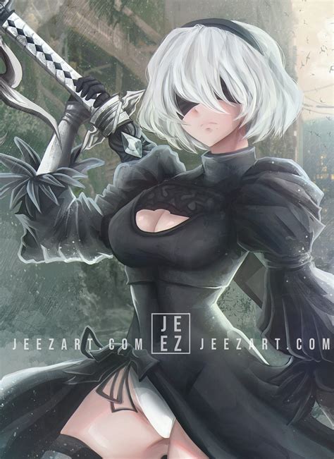 ArtStation - 2b Fanart (Nier:Automata)