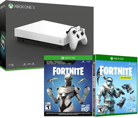 Microsoft Xbox One X White Special Edition Fortnite Frostbite and Eon ...