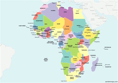 Africa Map Countries 2023